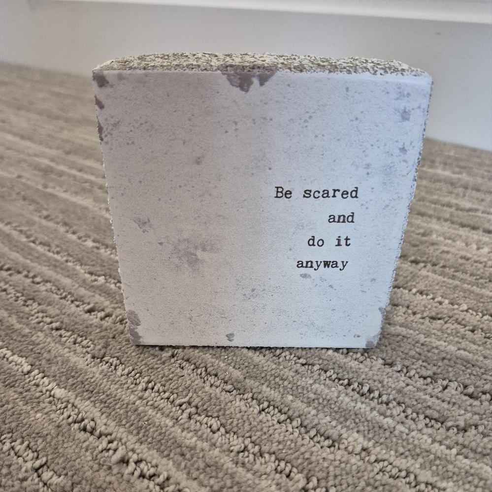 Inspirational Quote Block Wall Tile Decor